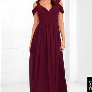 Lulus Burgundy Maxi dress
